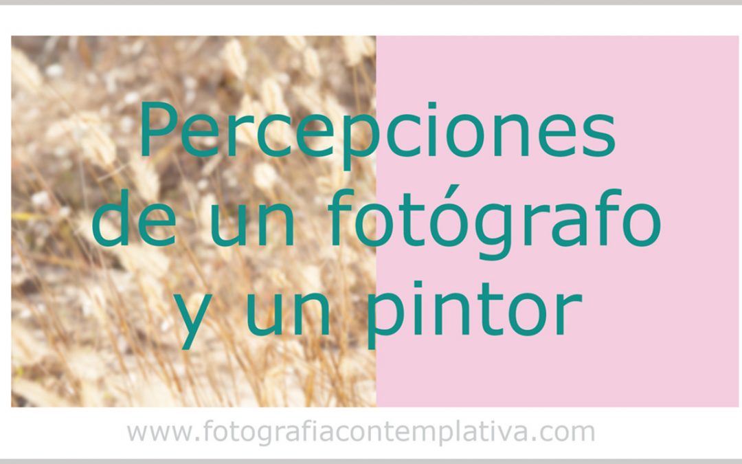 Percepciones de un fotógrafo y un pintor